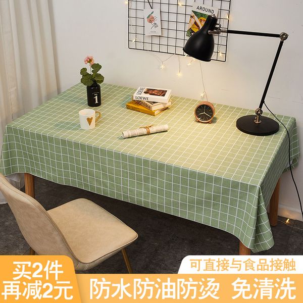 

waterproof, oil proof and non washable tablecloth nordic ins wind cloth anti scalding pvc plastic student desk tea table mat