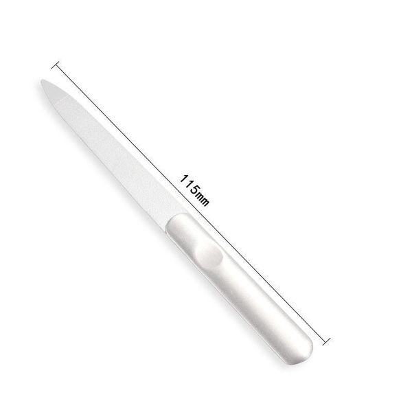 

1pc professional stainless steel nail file buffer metal double side grinding rod manicure pedicure scrub nail arts too qylivl