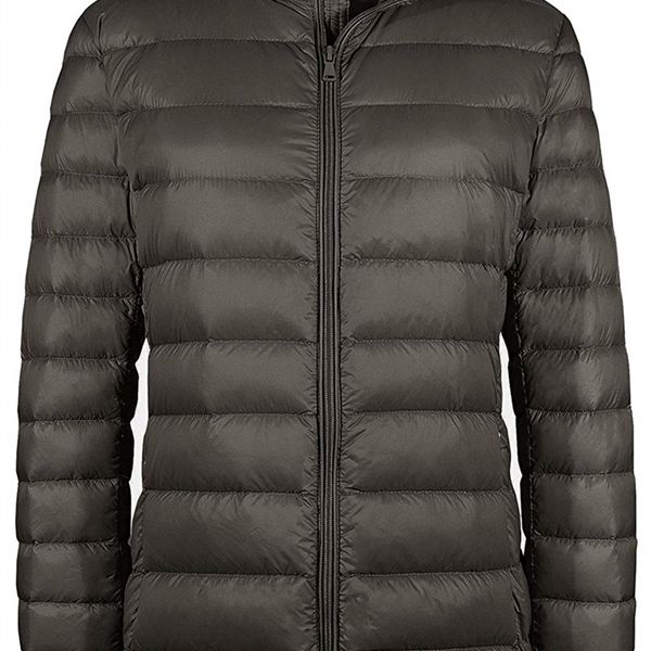 

wantdo women's packable ultra light weight short down jacket c1204, Black