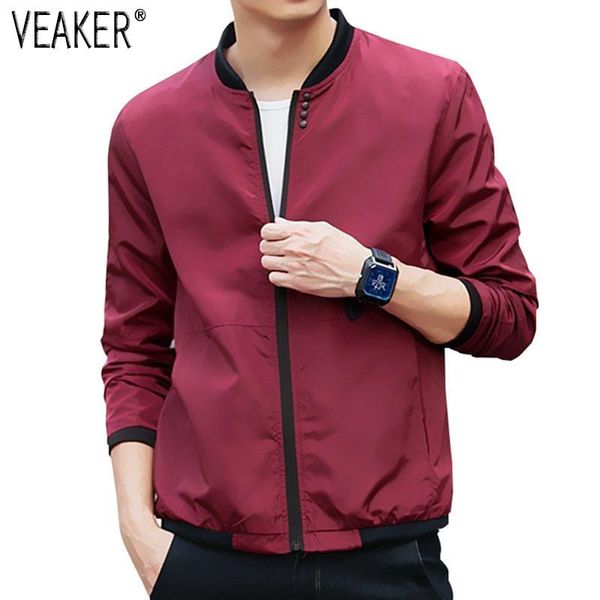 

2021 new men's autumn jackets coat black green red bomber jacket male slim fit jacket streetwear outerwear plus size 5xl, Black;brown