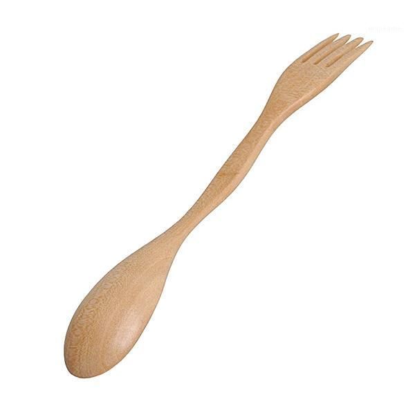 

spoons wholesale- style wooden wood spoon fork cooking dining utensil chinese long handle cutlery1