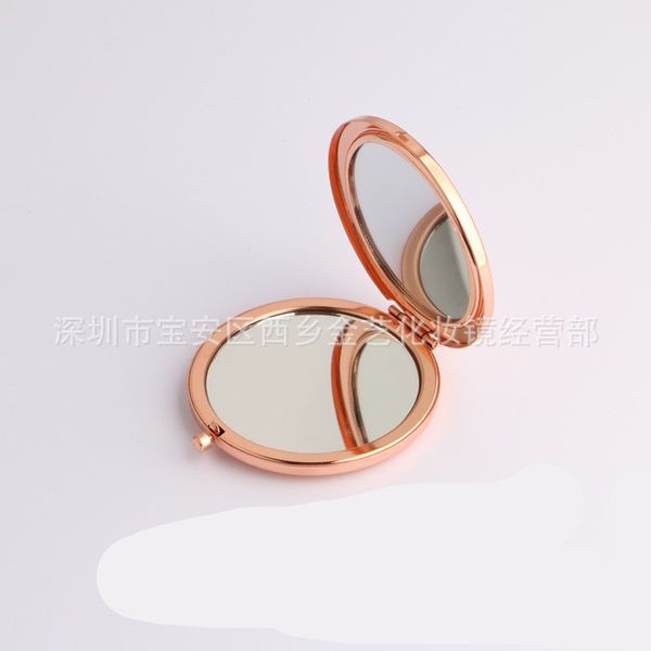 

metal compact mirror makeup foundation foldable hand mirrors base double sides circle lookingglass stainless steel cosmetic 4 3jy c2