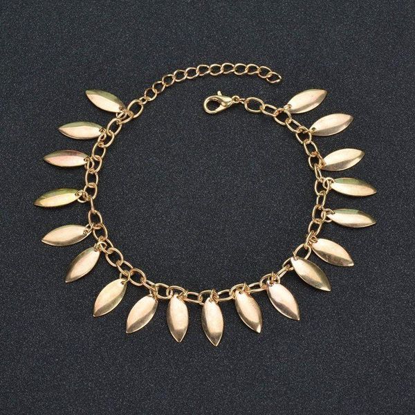 

bohemian leaf tassel anklet for women foot accessories vintage summer beach female charm barefoot sandal leg chain jewelry h bbywgp, Red;blue