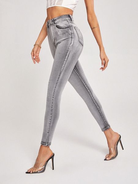 

high waist skinny jeans y7sl#, Blue
