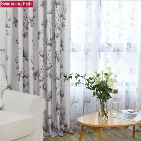 

curtain & drapes modern nordic simple living room custom bedroom bay window imitation cotton and linen coffee / gray curtains screens