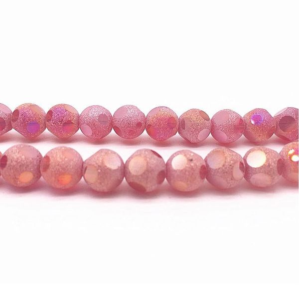 

20pcs 8mm austrian frosted matt crystal glass beads spacer beads handmade for jewellery making diy bracelet qylowl