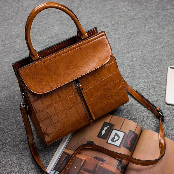 

fashion large capacity genuine leather women bags shoulder tote bags alligator women messenger bags female cow leather handbags h bbyjyh