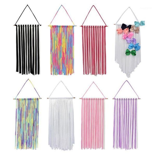 

hair accessories girls' bows storage belt barrette hairband organizer kids rainbow color clips holder diy accessories1, Slivery;white