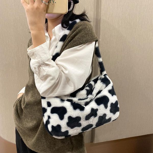 

korean ins popular red lamb soft sister cute oblique satchel single shoulder bag