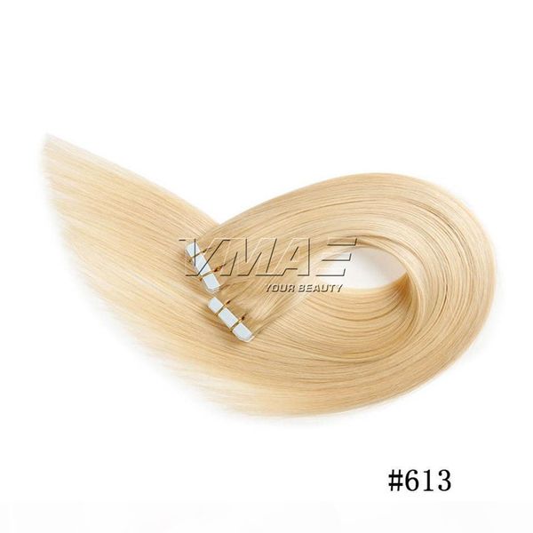 

2.5g piece 40pieces pack glue skin weft tape in hair extensions 18 20 22 24 inch brazilian indian vmae human hair extensions, Black