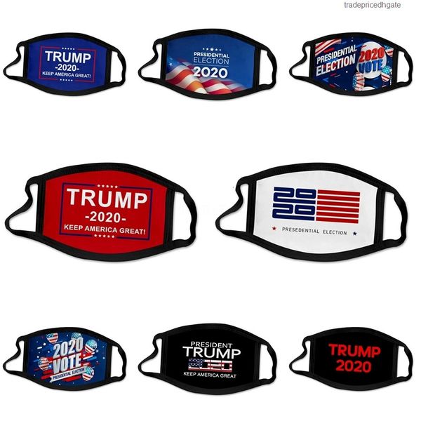 

trump face luxury mouth designer print fabric elastic training mask for party travel anti air pollution reusable washabl