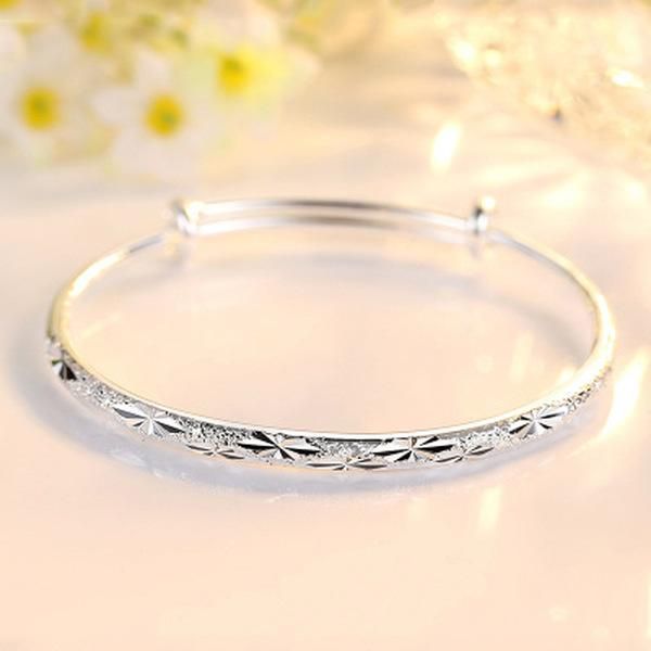 

fine charms silver charm nice bangle bracelets for women wedding fashion jewelry christmas gifts h sqcpzx, Black