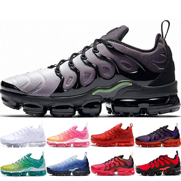 

sale tn man womens plus running shoes volt bumblebee white red aurora green hyper violet hyper blue triple white trainers eur 36-45