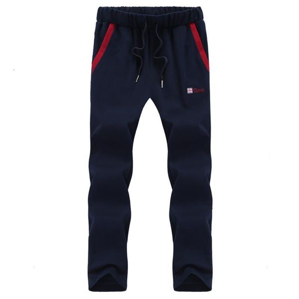 

straight sportswear pants mens thin tracksuit casual sweat pants male sweatpants long trousers jogger pants plus size -8xl, Black
