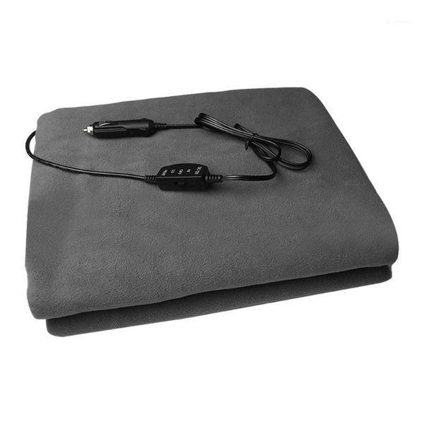 

temperature adjustable 12v artificial fleece car heating blanket electric solid throw warm winter 45w travel outdoor camping1