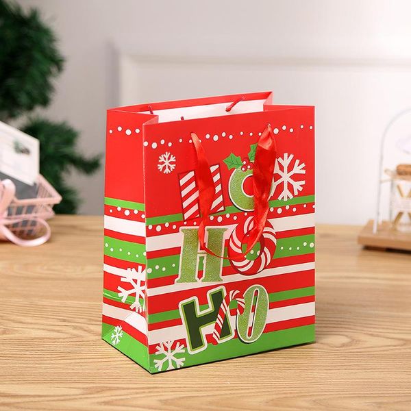 

стобаг 10 шт. красный зеленый рождественские бумажные подарочные сумки ticken пищевые закуски пакет расходные материалы tote сумки партия де