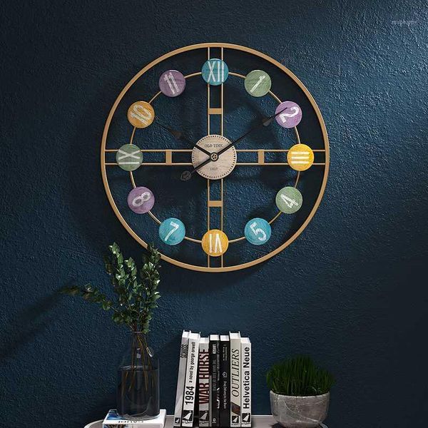 

large 3d wall clock metal living room gold silent nordic home watch mechanism creative luxury decorative gift relojes de pared1
