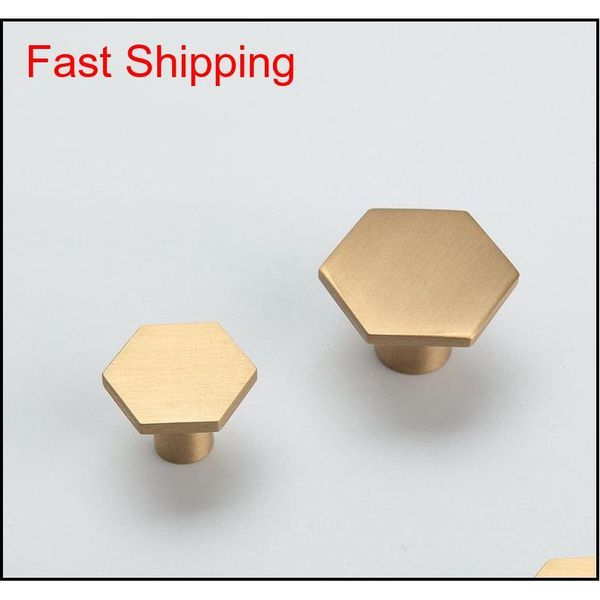 

gold kitchen cabinet knobs solid brass hexagon shape furniture drawer handles pulls single hole dresser knobs c qylapk sports2010