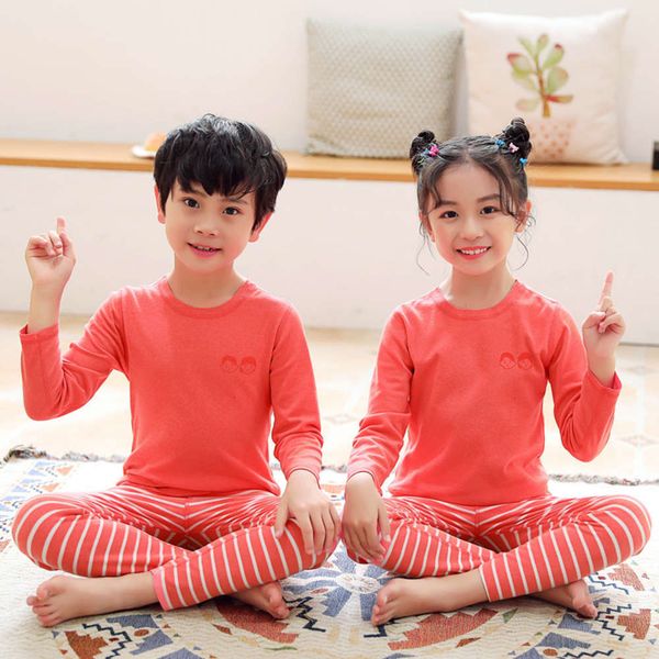 

in seamls underwear set autumn and children's winter 2020 1ia9, Blue;red