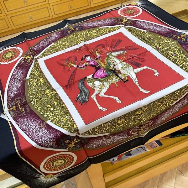 

scarves 16mm fashion print 100% silk scarf shawl wraps women, Blue;gray