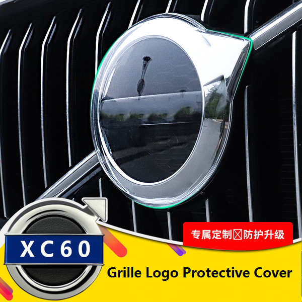

for 18-20 new xc60 grille logo protective cover s60 s90 xc40 xc90 v90 front anti-dirty cover car accessories