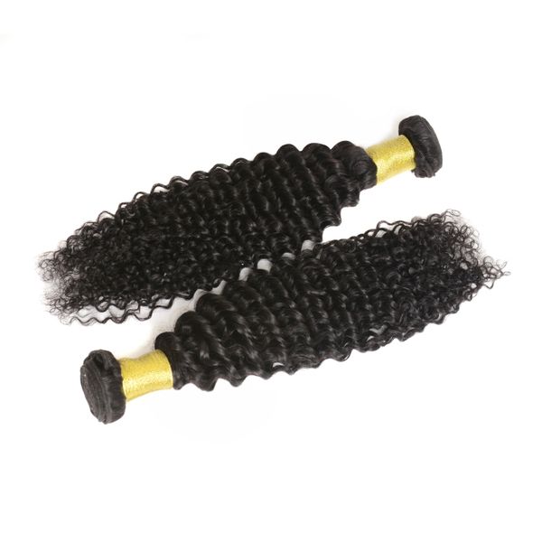 

malaysian deep wave virgin hair 2 bundles with 4x4 lace closure 3 pieces/lot unprocessed human hair natural black color coars, Black;brown