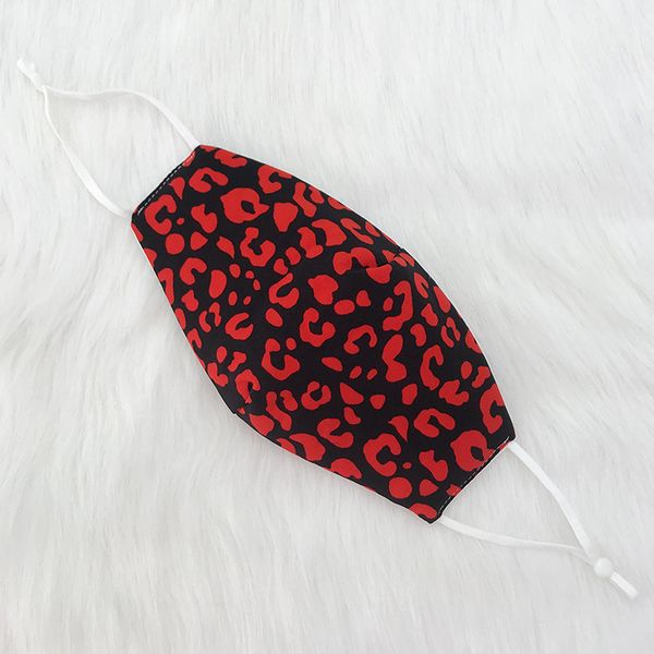 

dustproof fashion leopard print face dhl shipping protective masks washable reusable elastic earloop mouth mask kimter-c