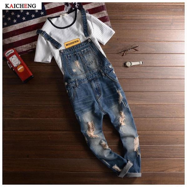 

men's 2016 new fashion brand hole denim bib jeans man cool stylish jeans jumpsuits overalls men rompers plus size s-2xl1, Blue