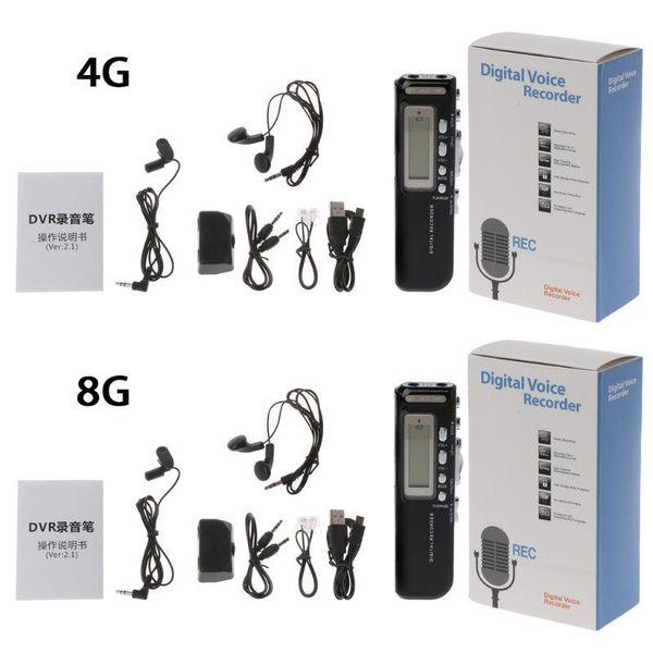 

digital voice recorder 1 set 4gb/8gb usb pen activated audio mp3 player dictaphone