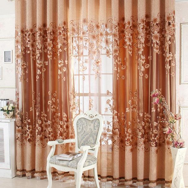 

curtain & drapes fashion lily curtains window finished product quality tulle only sheer para bedroom living room 1pc