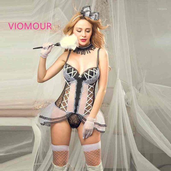 

6111 french maid cosplay costumes women exotic servant girl lingerie french maid halloween fancy dress1, Black