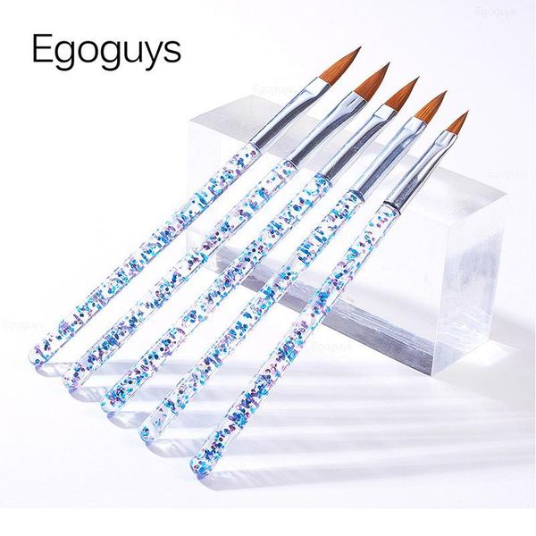 

5pcs crystal nail art brush pen uv gel painting paintbrush carving extension builder lines liner 3d flower pattern drawi qylrvw