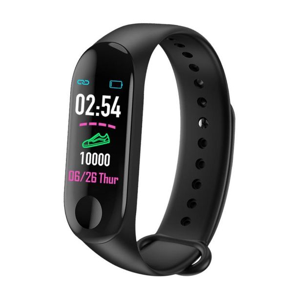 

m3 plus smart bluetooth sports bracelet heart rate blood pressure sleep monitor fitness tracker waterproof smart band wristband sqcyrz