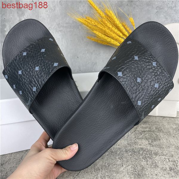 

slippers fashion men's women's slippers designer slip fur wool slippers surprise gift pack lucky sandals foam runners leather beac, Black