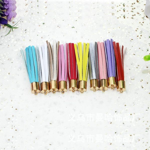

12pcs lot personalized suede tassel pendants leather tassels for keychain bag cellphone pendant home decoration diy accessories h bbygrz