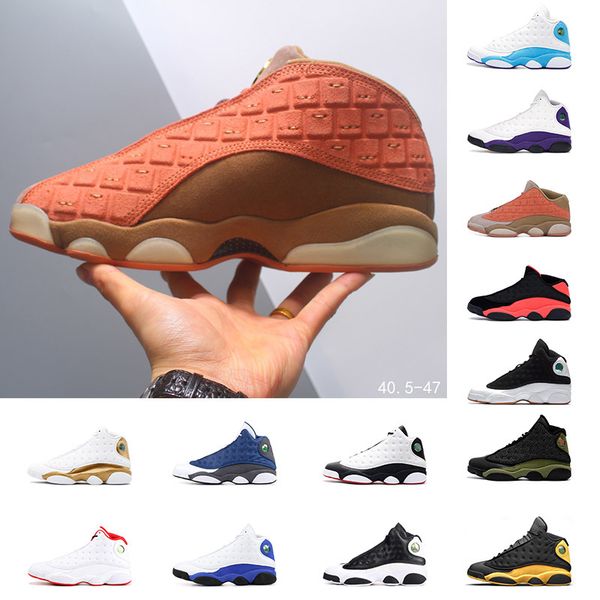 

playground hyper royal 13 13s island green mens women basketball shoes bred chicago flint 13s he got game lucky green sports shoe 36-47, White;red