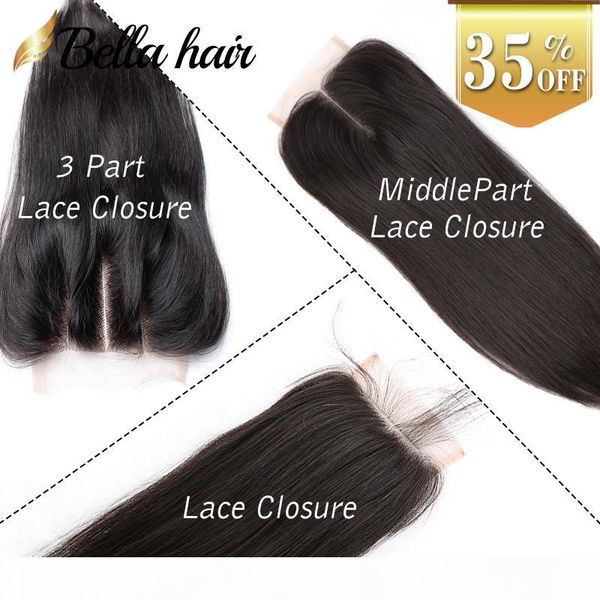 

nouveux venu 1raie lace closure cheveux tissages queen cheveux products malaisien brazilian peruvian vierges cheveux humaines 4x4 bella hair, Black;brown
