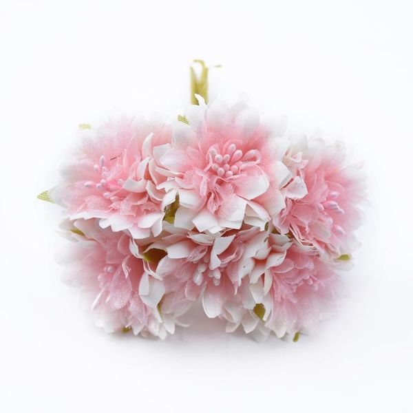 

6шт рождественские декоративные цветы венки вазы для домашнего декора свадебные свадебные аксессуары клиренс гвоздики искусственные цветы f