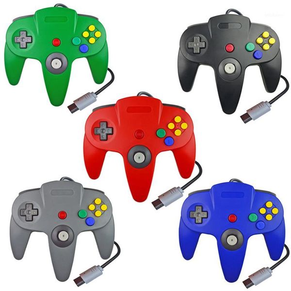 Controladores de jogo joysticks para n64 gamepad joypad wired gaming joystick pad gamecube gamepad1