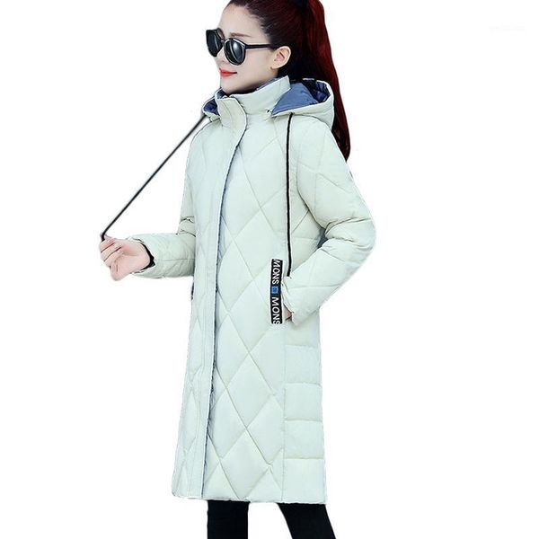 

plus size women hooded down cotton jacket new thick warm cotton jackets winter coat jackets long quality casual parka overcoat1, Black