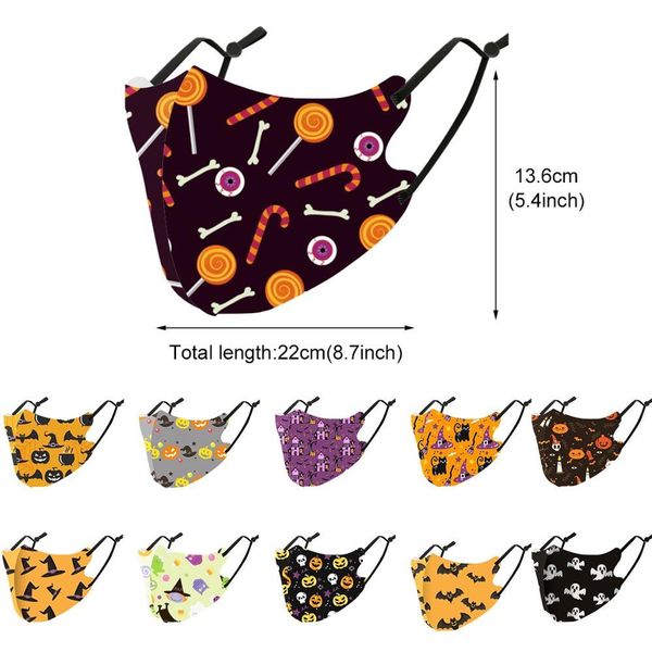 

fengrise halloween mask halloween decoration for home ghost witch pumpkin skull mask horror party supplies hallowen ornament wmtccp