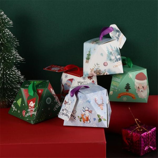 

h4wkchristmas boxes decorations christmas candy favors 50pcs for home chocolate box wedding gifts guests birthday party
