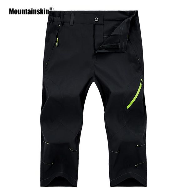 

mountainskin men women summer dry quick hiking shorts outdoor breathable trekking running climbing camping short trouse wmtyjb, Black;blue