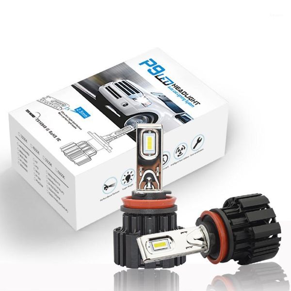 

car headlights p9 headlight led bulb bulbs h8 h9 h11 h16(jp) h7 h4 3 9006 9012 super bright auto lamps 100w 13600lm headlamp1