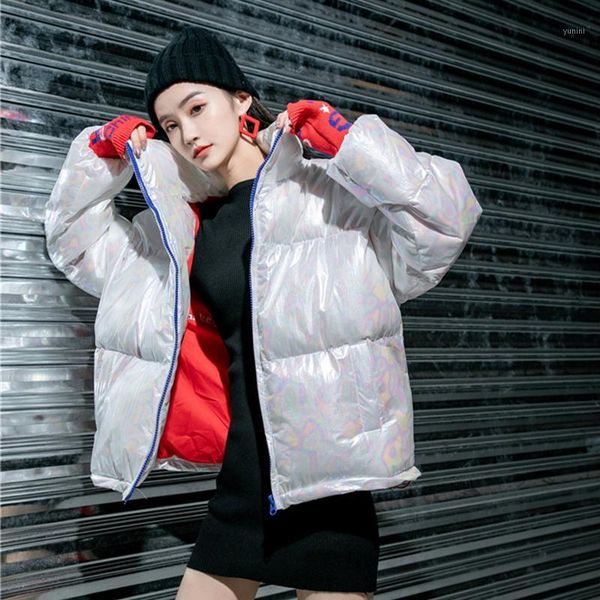 

2019 new winter illusory light ball parkas coats fashion white duck down cotton-padded jacket thick keep warm young girl jackets1, Black