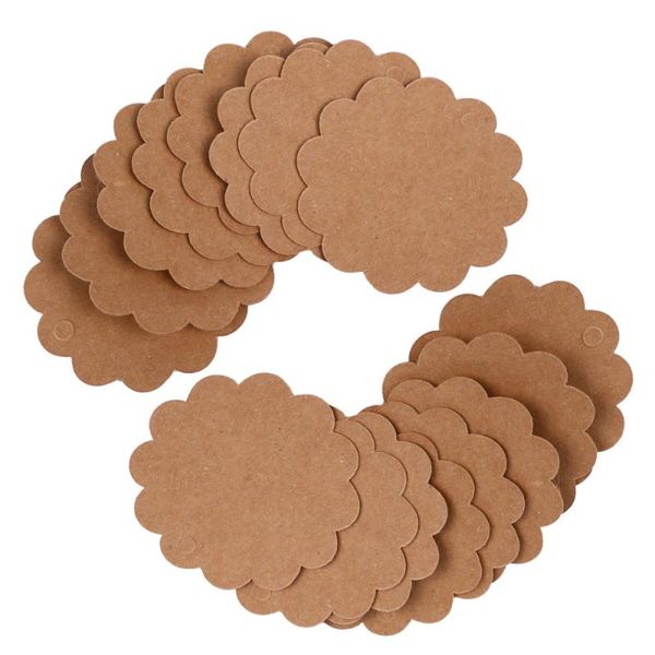 

gift wrap 1 set brown kraft paper tags blank merchandise with twine string