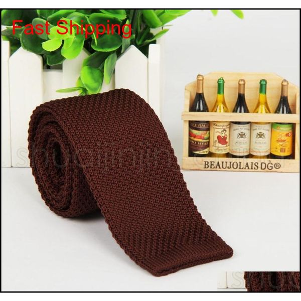 

fashion knitted neckties 20 colors men solid colors wedding business neck ties oudoot travel tie party qylcir dh_seller2010, Blue;purple