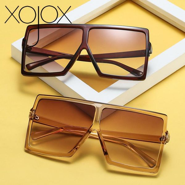

sunglasses xojox fashion vintage square oversized women brand design retro candy pink sunglass female male uv400, White;black
