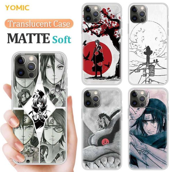 

naruto - soft silicon sheath vip, soft silicon protection and translucent uchiha texture vip 12 mini 11 pro xs max x 7 8 6 s plus4fre