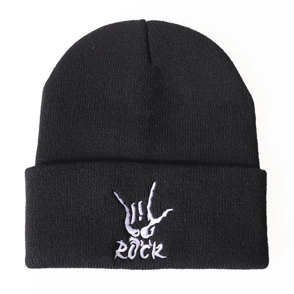 

wool hop knitted 2020 hat hip rock embroidery pullover cap 1x6g